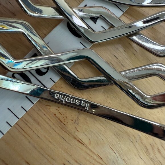 Lia Sophia Silver-Tone Cuff Bracelet, Y2K, 90's, Boho, Work, Casual, Scandi Norm - Picture 7 of 11